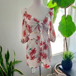 Forever 21 off shoulder 2 piece romper never worn